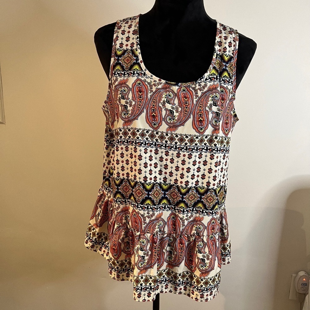 Peplum blouse size L preloved